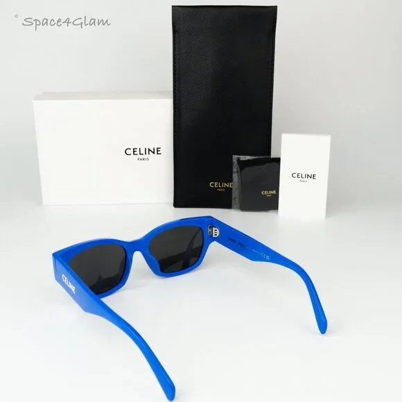 Celine Women Sunglasses Blue Grey Cat Eye CL40197U MONOCHROMS 92A BRAND NEW - Picture 8 of 9